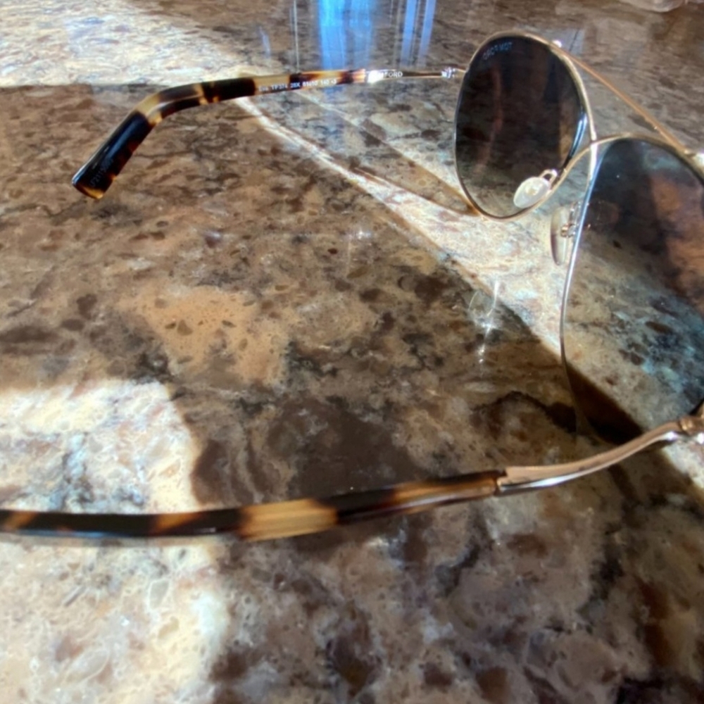 Tom Ford Ava Gold Aviator Sunglasses - Picture 5 of 5